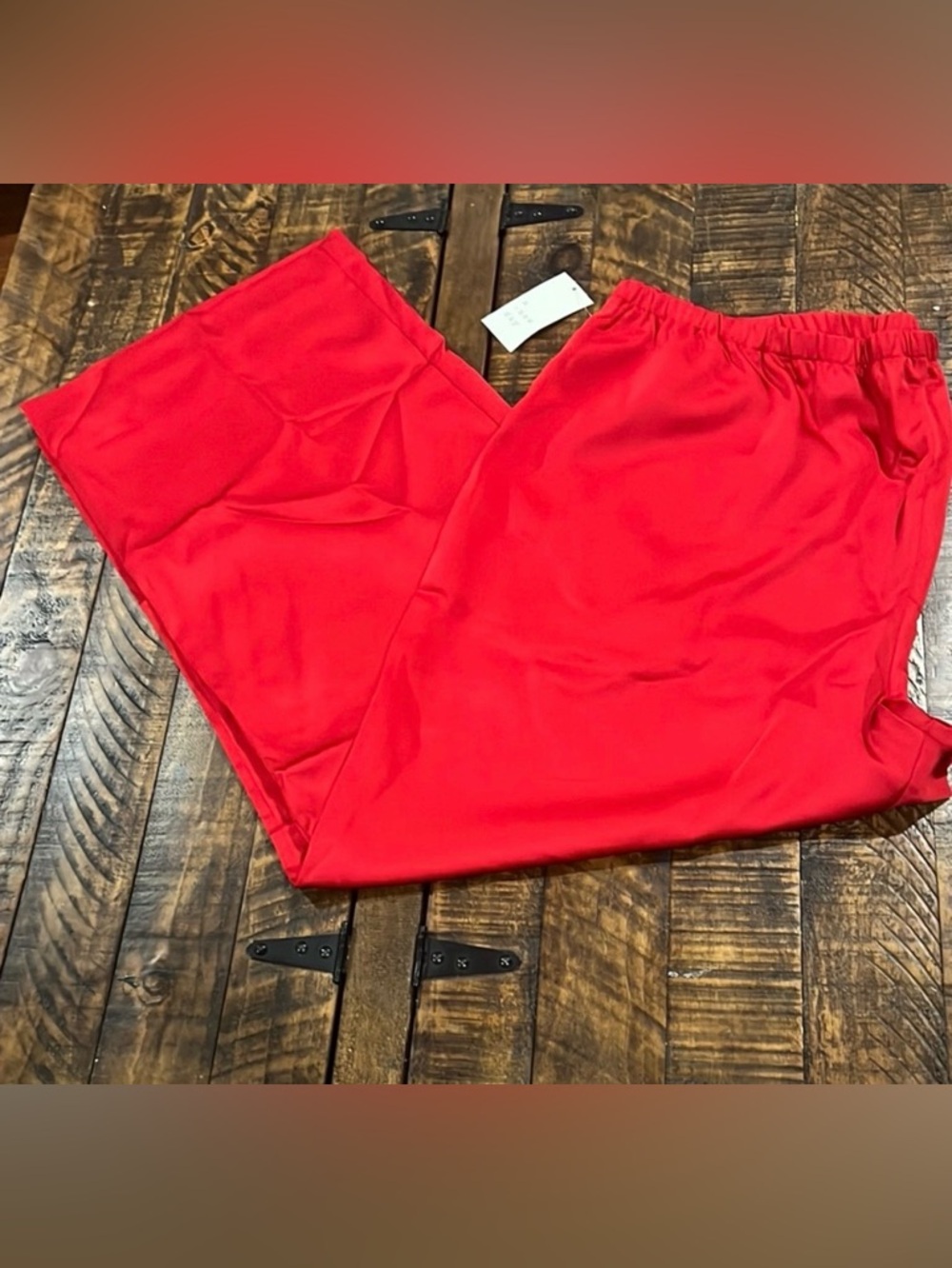 a new day 2X Bold RED Satin Pants
